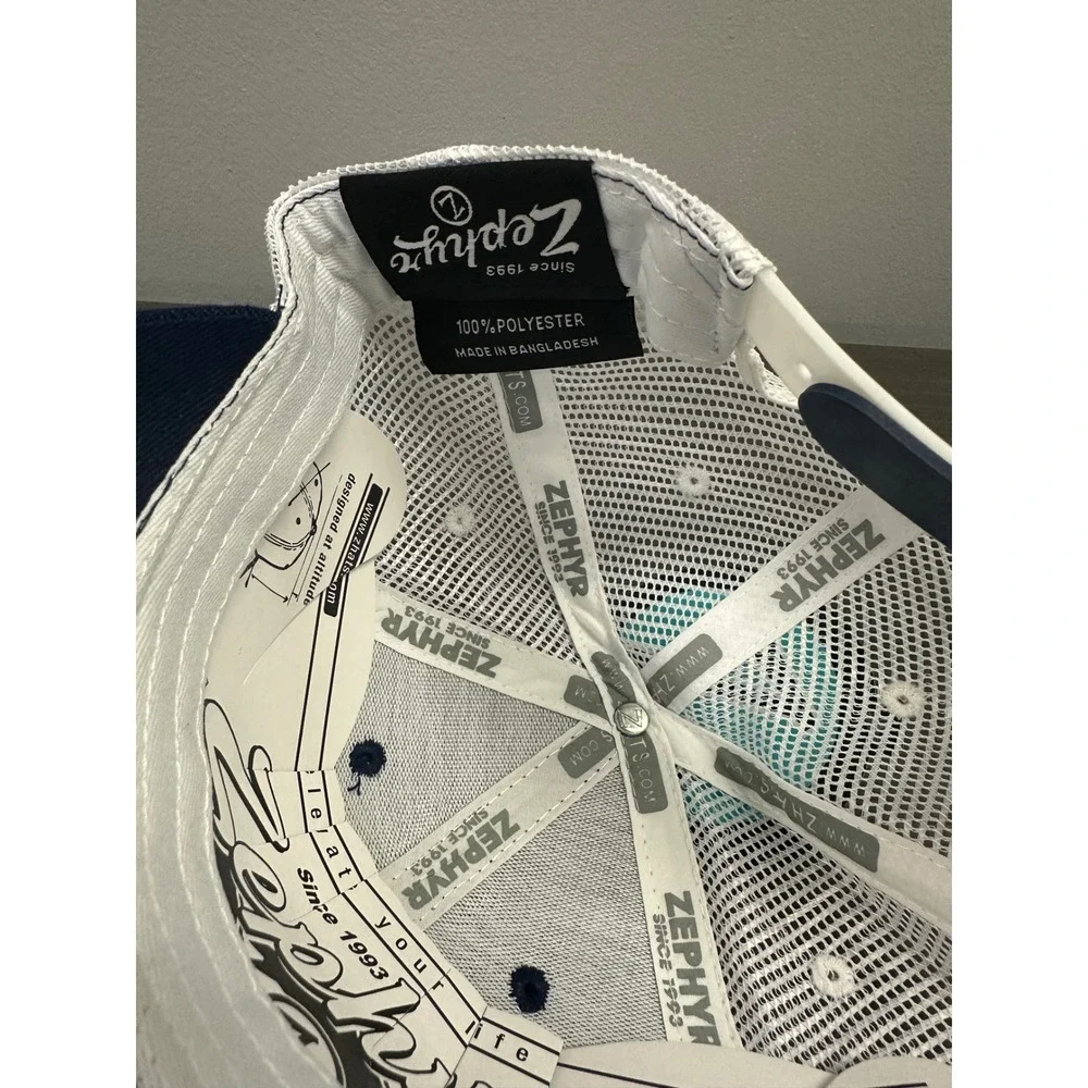 New Zephyr Villanova Wildcats Youth Trucker Hat Navy Blue Snapback Cap